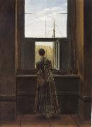 Caspar David Friedrich Woman at a Window china oil painting artist